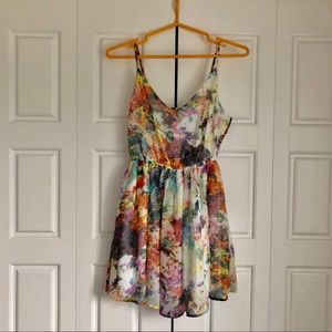 F21 Floral/Watercolour Dress